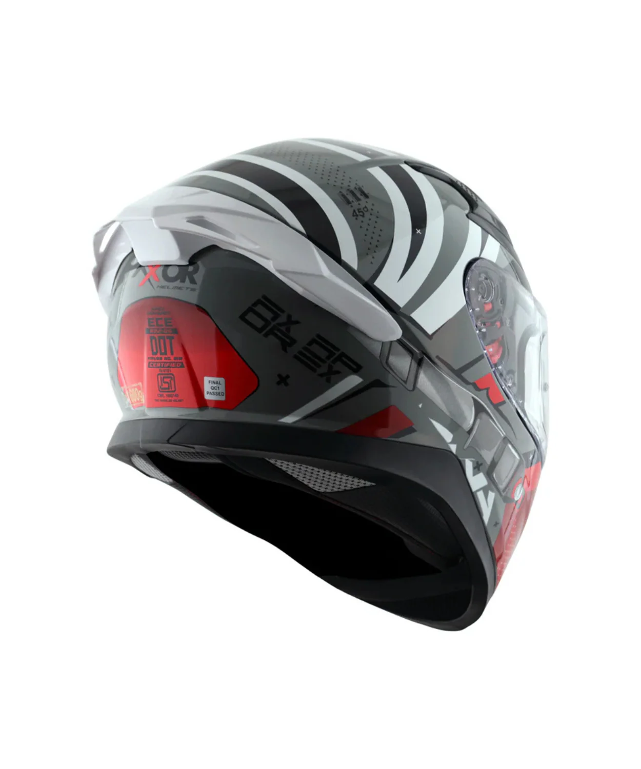 Axor Apex Hex-2 Helmet - Cool Grey Red - Image 7