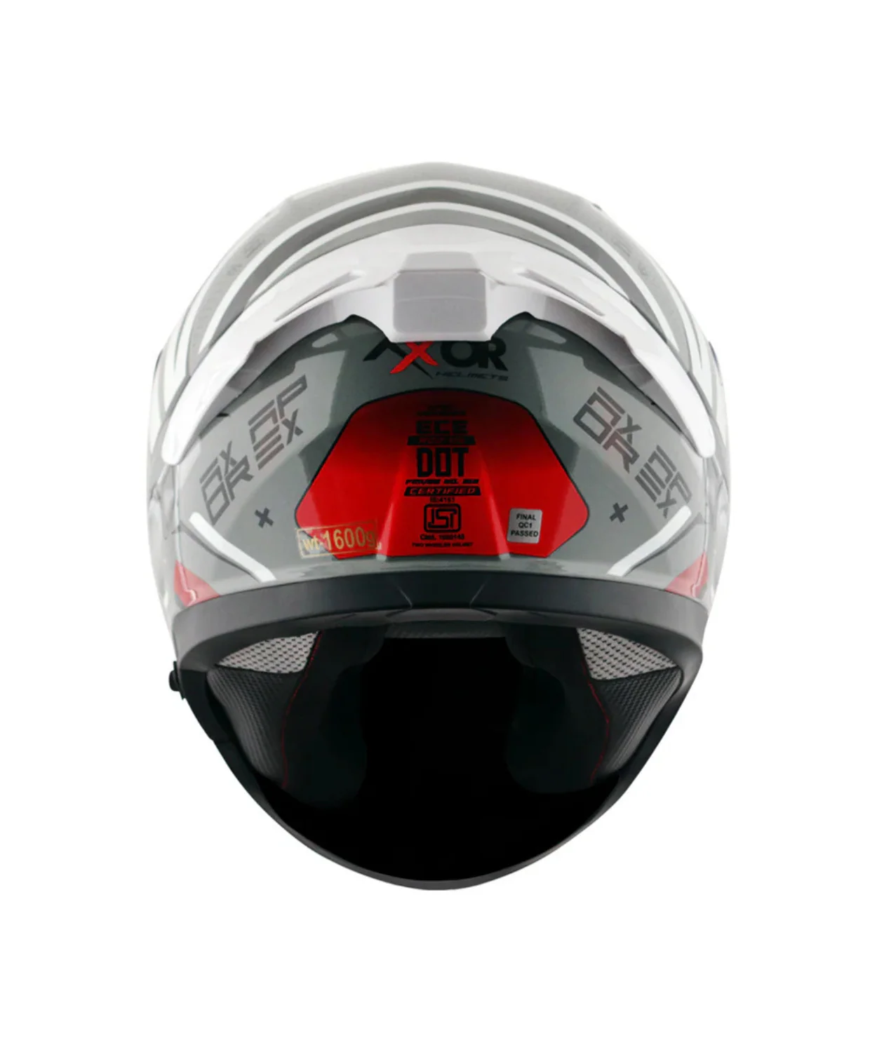 Axor Apex Hex-2 Helmet - Cool Grey Red - Image 9