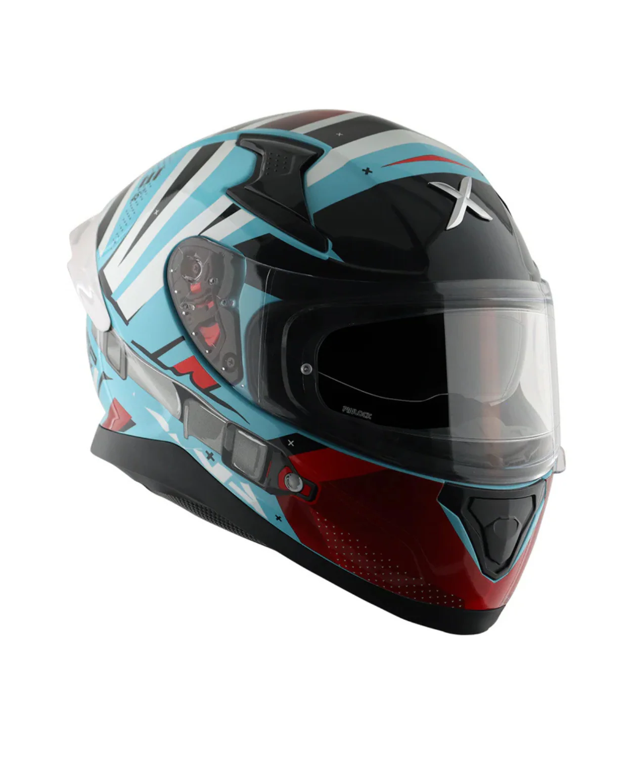 Axor Apex Hex-2 Helmet - Hex Blue Red - Image 3