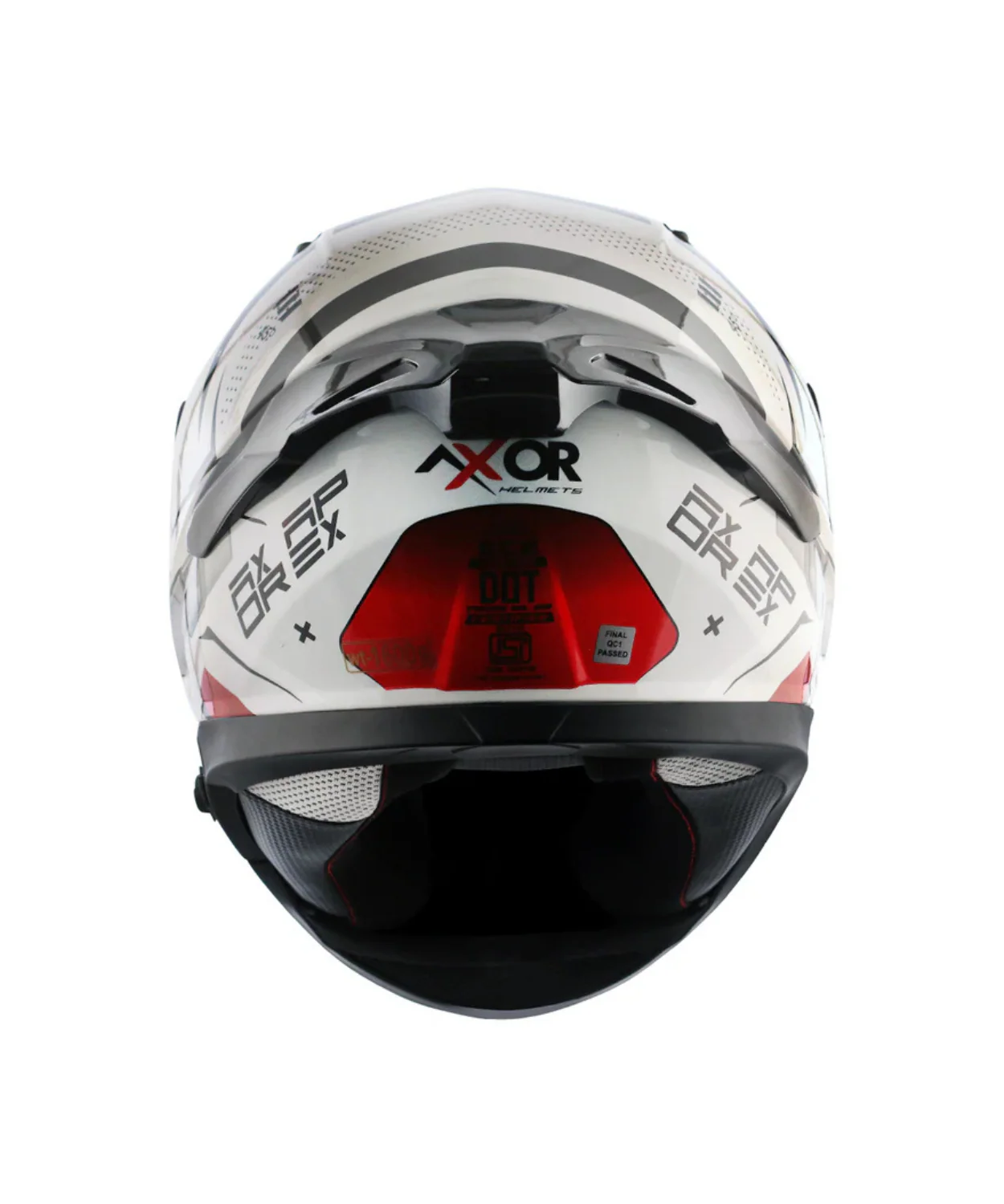 Axor Apex Hex-2 Helmet - White Red - Image 9