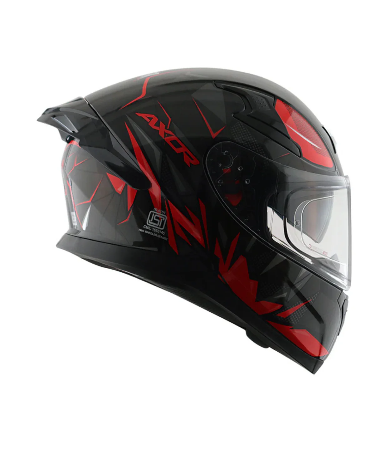 AXOR Apex Hunter D/V Helmet - Gloss Black Red - Image 6