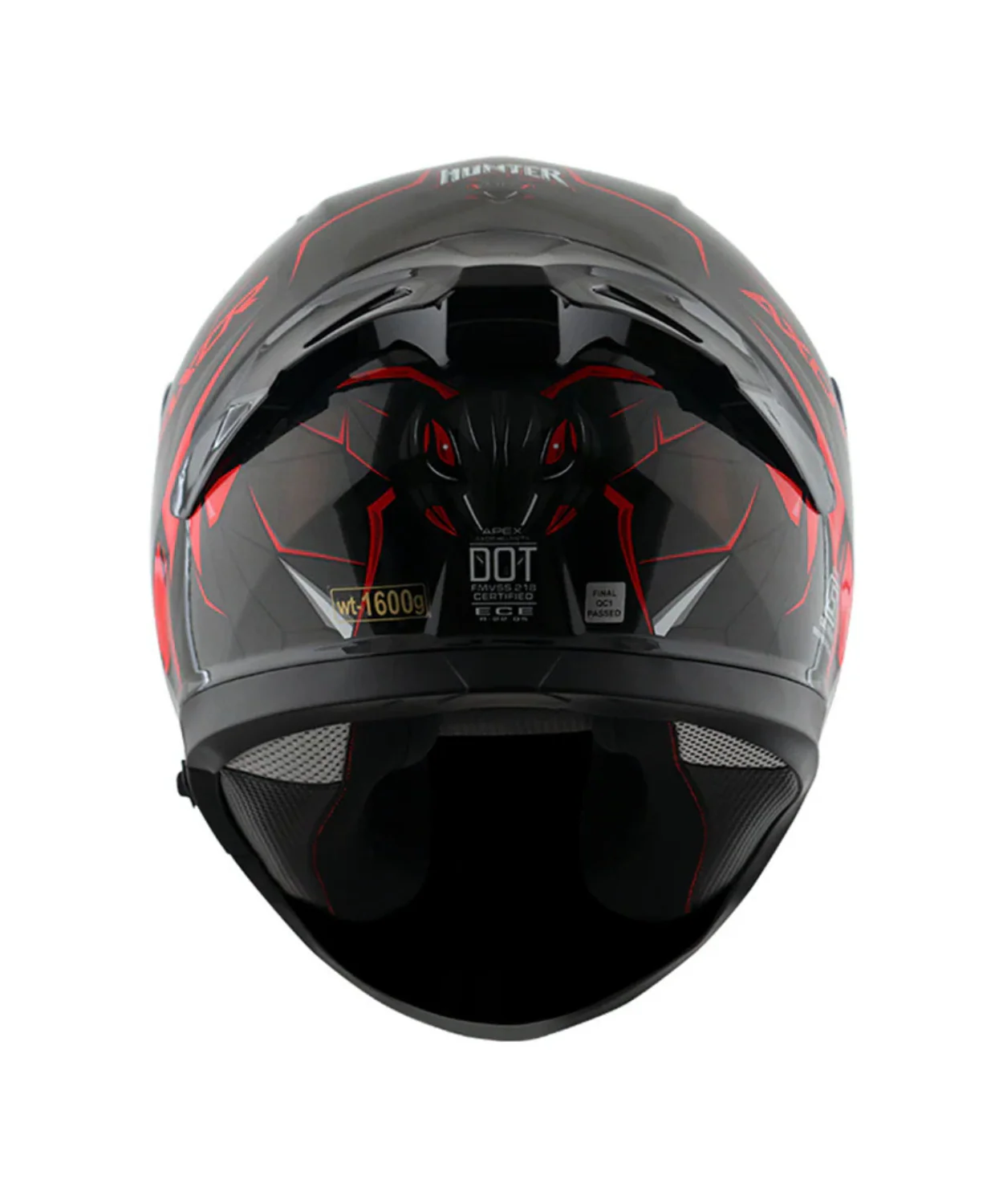 AXOR Apex Hunter D/V Helmet - Gloss Black Red - Image 9