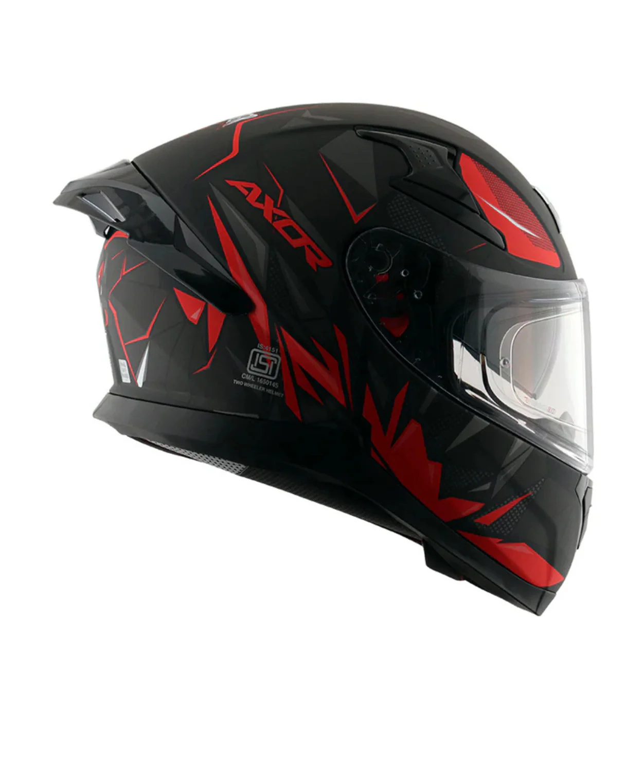 AXOR Apex Hunter D/V Helmet - Dull Black Red - Image 5