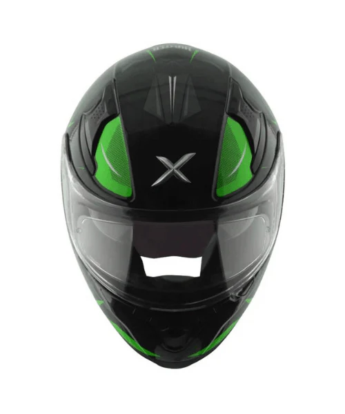 AXOR Apex Hunter D/V Helmet - Gloss Black Neon Green - Image 3