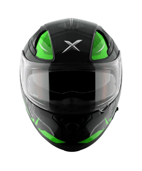 AXOR Apex Hunter D/V Helmet - Gloss Black Neon Green - Image 4