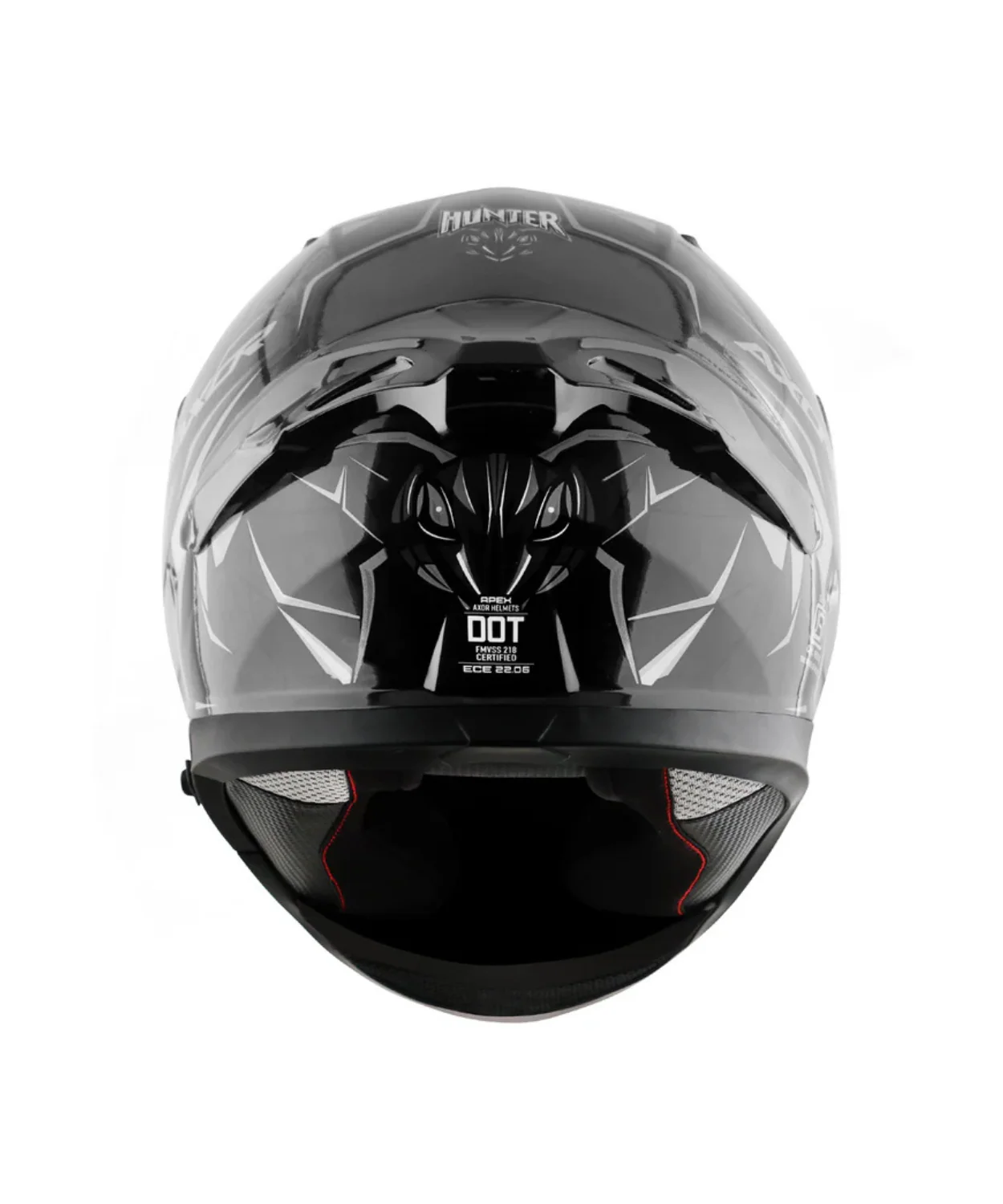 Axor Apex Hunter Helmet- Gloss Black Grey - Image 9