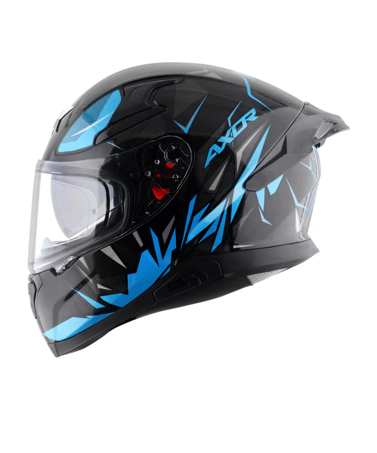 Axor Apex Hunter Helmet- Gloss Black Neon Blue