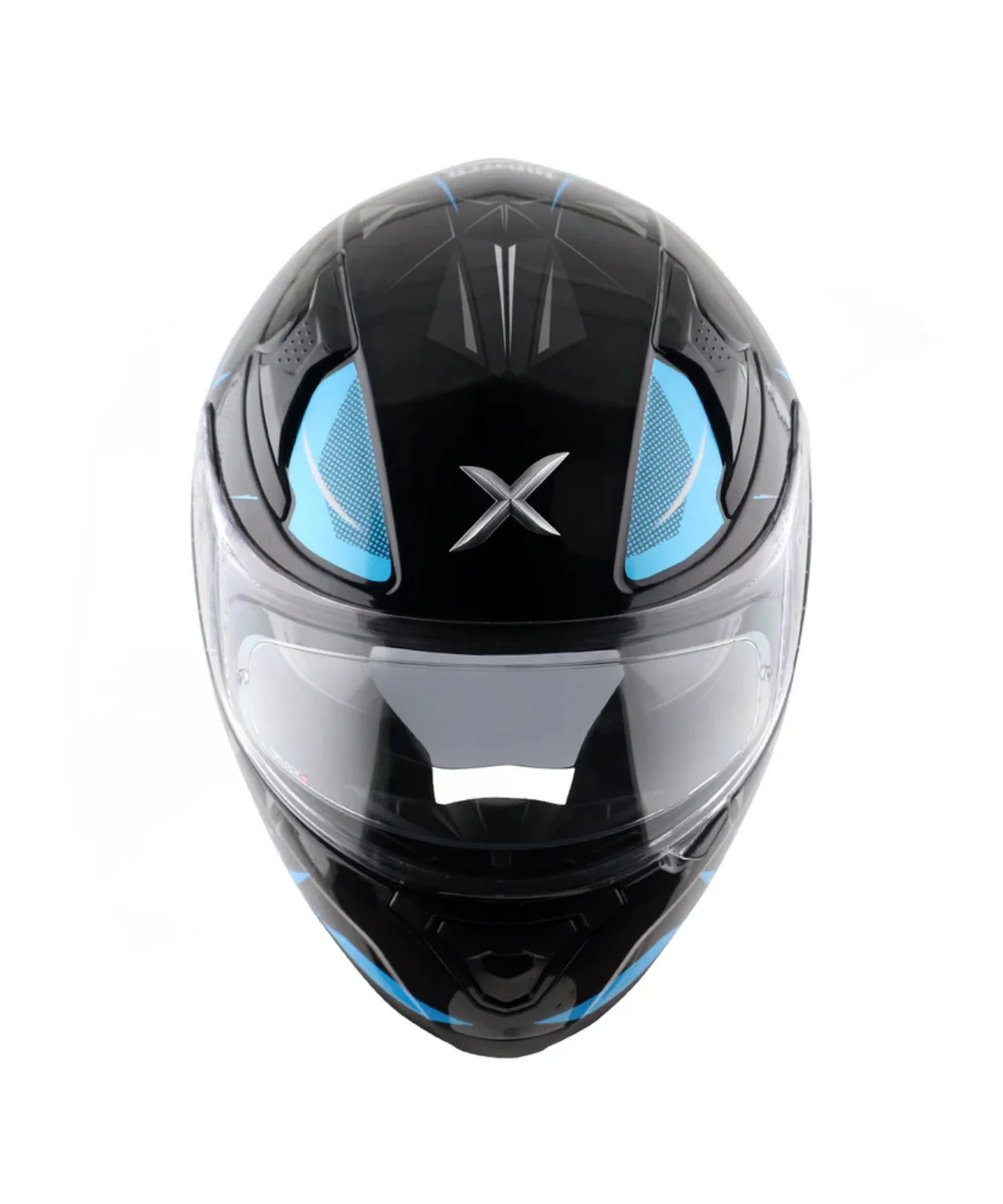 Axor Apex Hunter Helmet- Gloss Black Neon Blue - Image 6