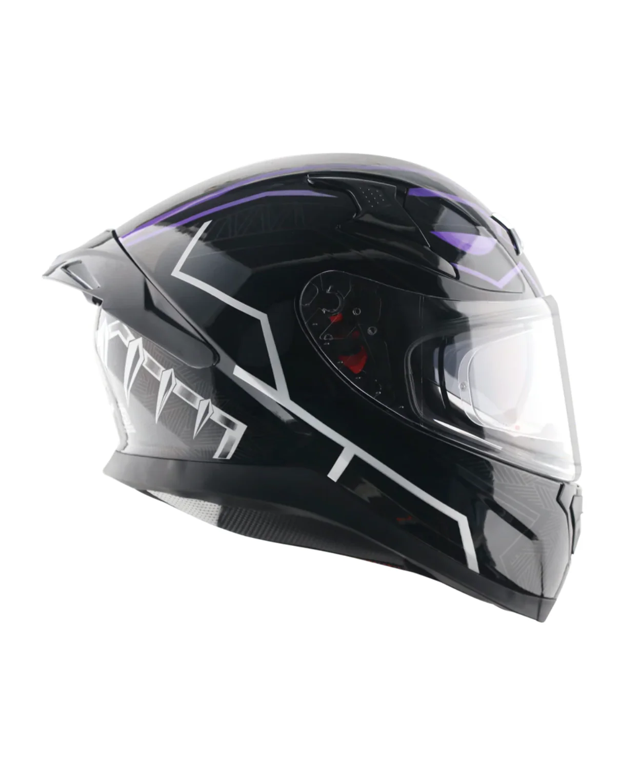 Axor Apex Marvel Black Panther Helmet - Gloss Black Purple - Image 4