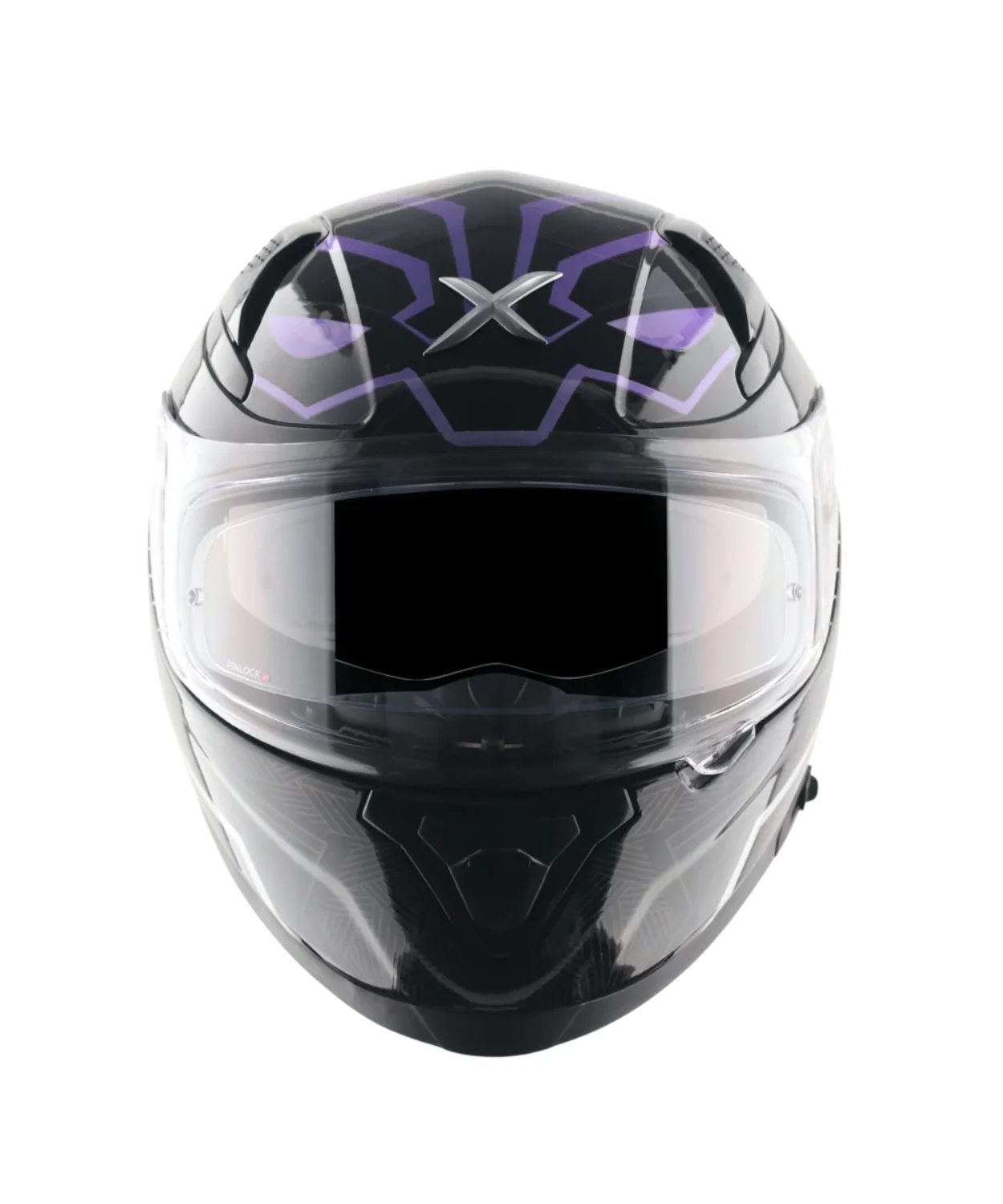 Axor Apex Marvel Black Panther Helmet - Gloss Black Purple - Image 5