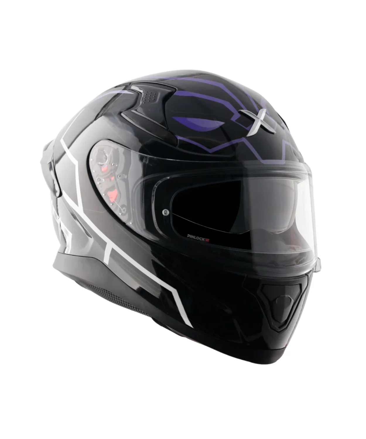 Axor Apex Marvel Black Panther Helmet - Gloss Black Purple - Image 9