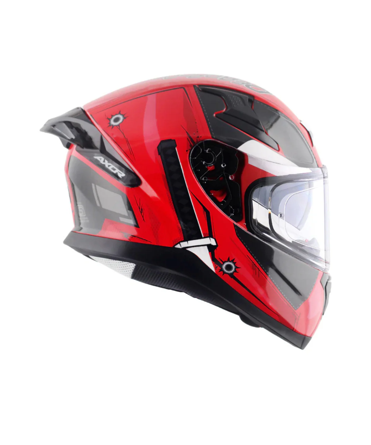 Axor Apex Marvel Deadpool Helmet - Gloss Red Black - Image 5