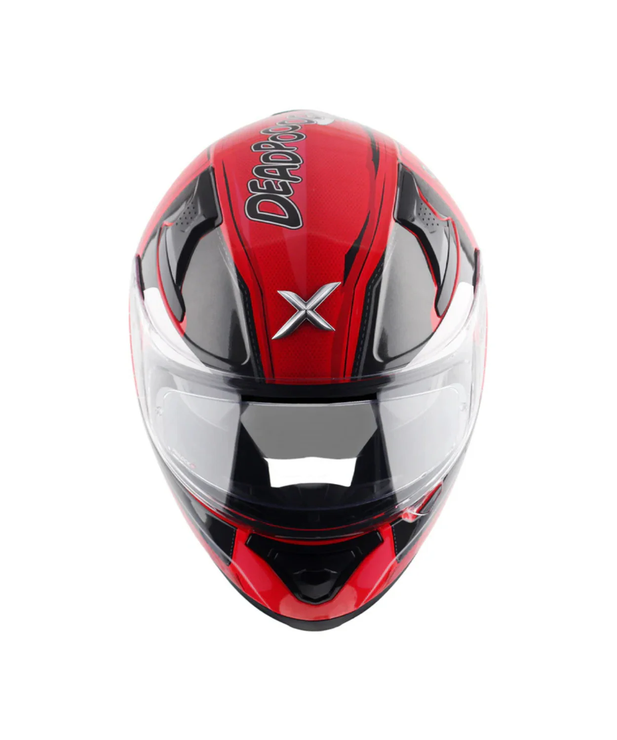 Axor Apex Marvel Deadpool Helmet - Gloss Red Black - Image 6