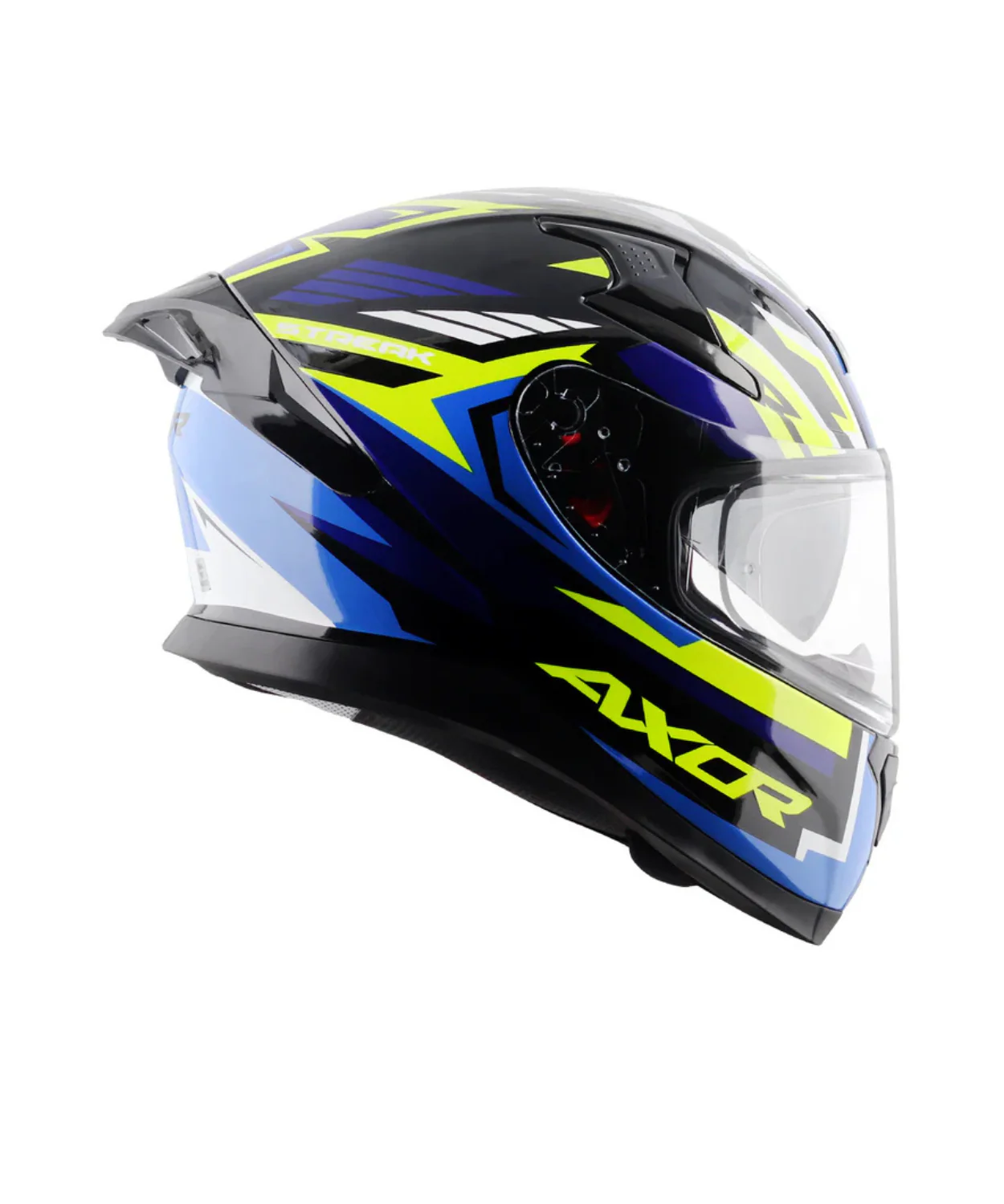 Axor Apex Streak Helmet - Gloss Black Blue - Image 4