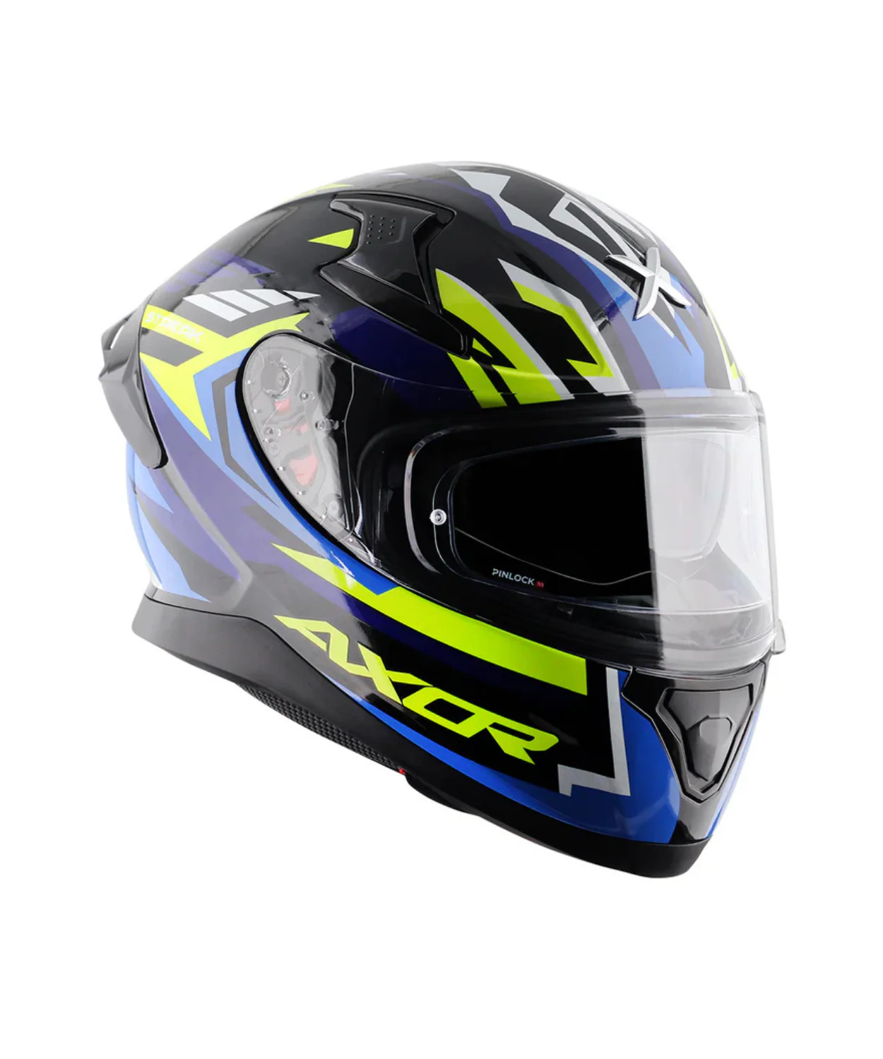 Axor Apex Streak Helmet - Gloss Black Blue - Image 7