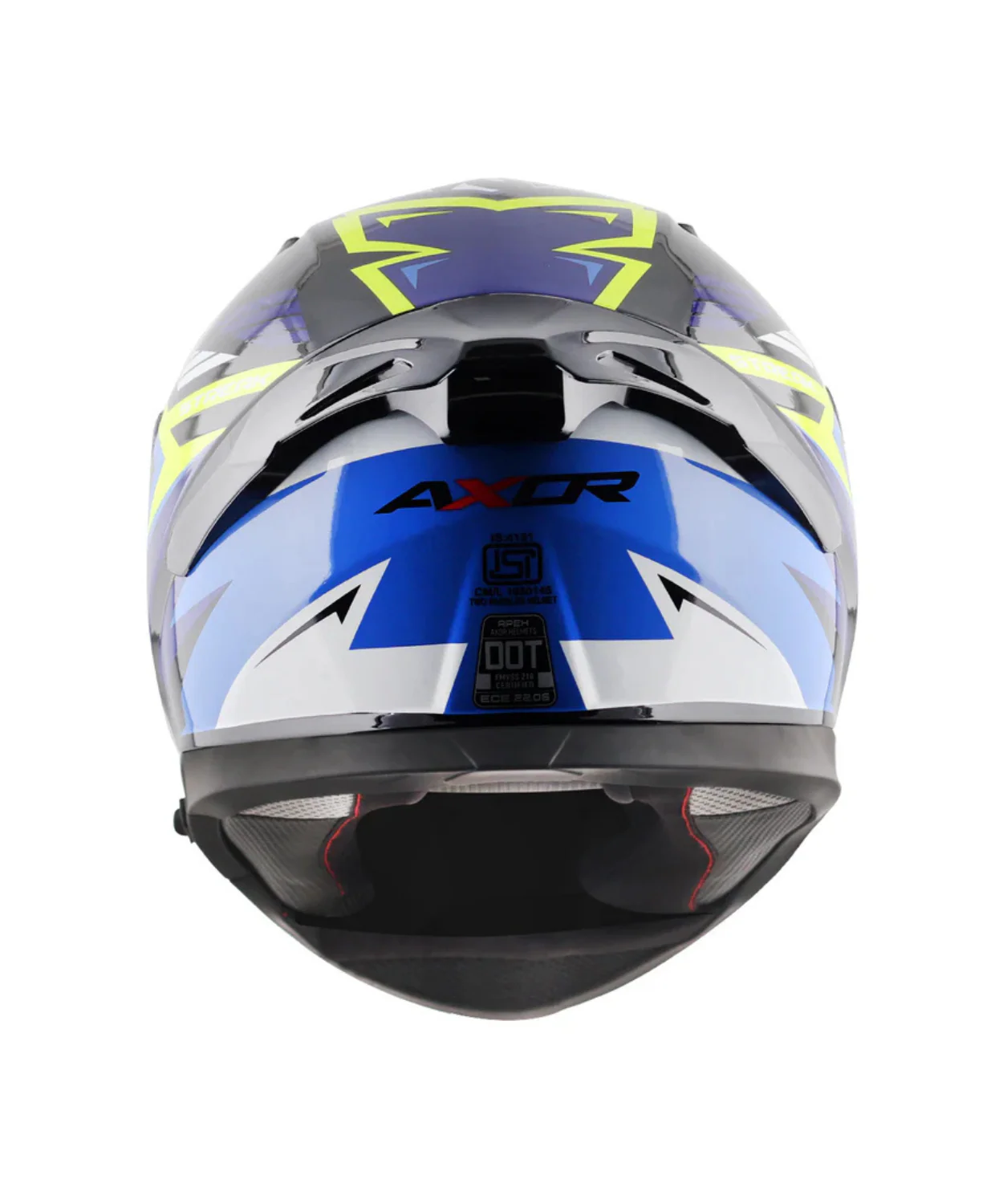 Axor Apex Streak Helmet - Gloss Black Blue - Image 9