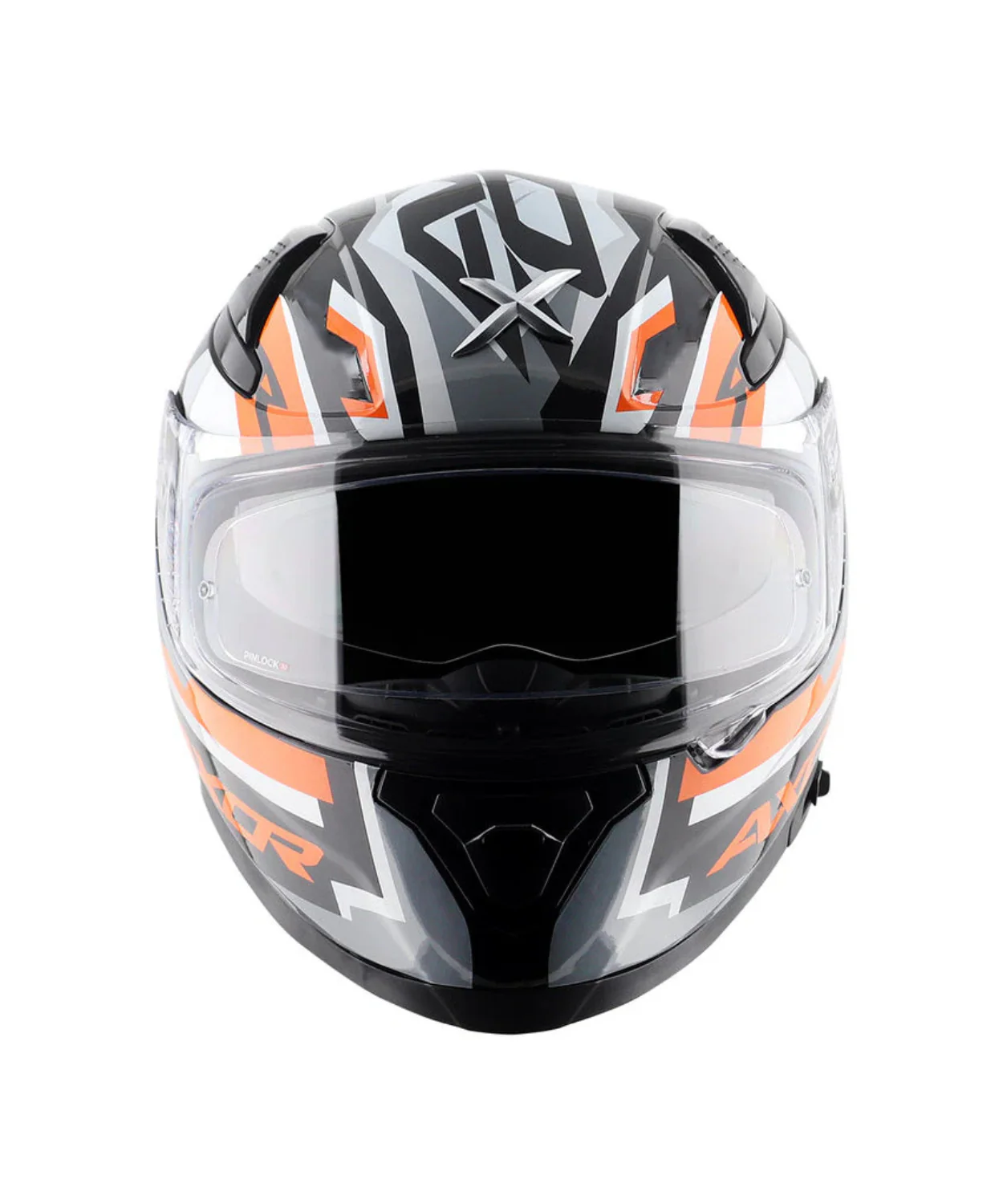 Axor Apex Streak Helmet - Gloss Black Orange - Image 3
