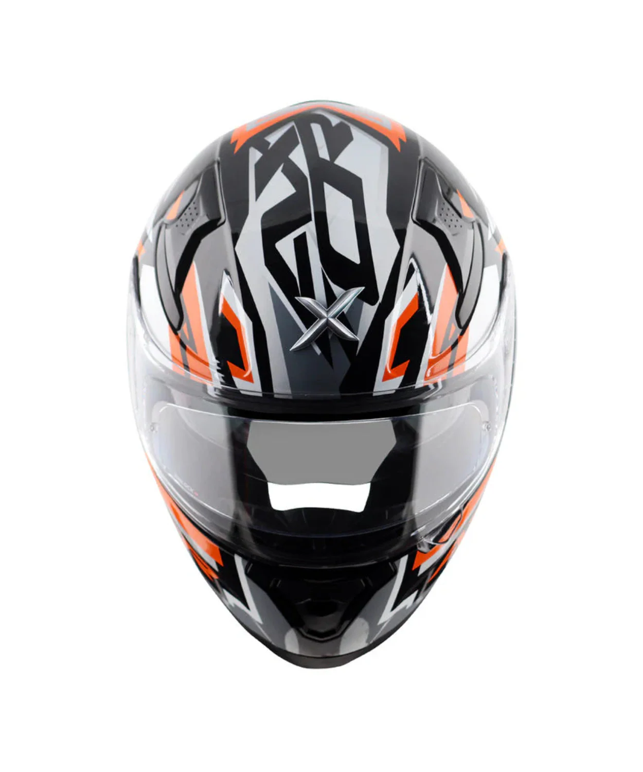 Axor Apex Streak Helmet - Gloss Black Orange - Image 5