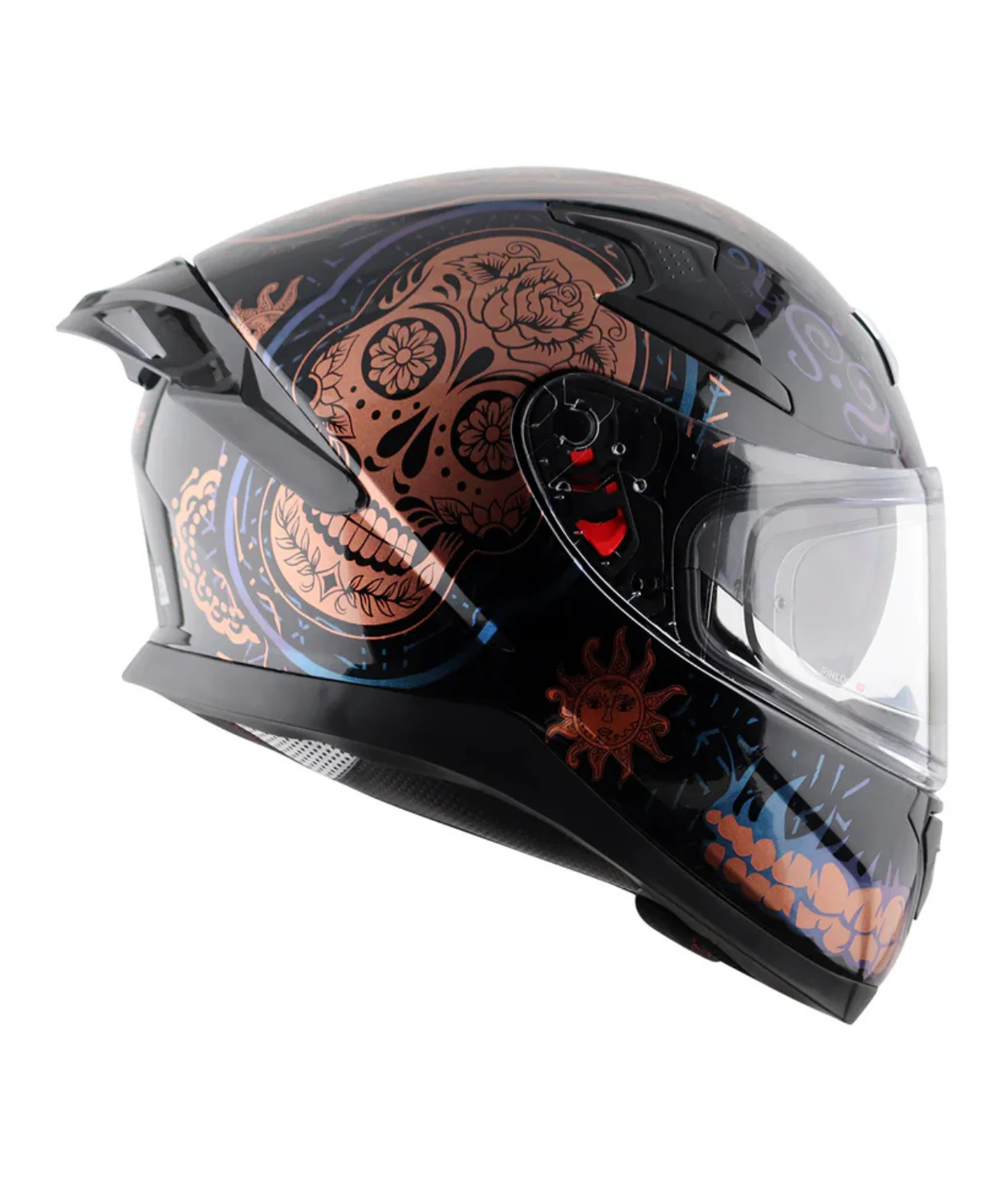 Axor Apex Trance Full Face Helmet - Black Gold - Image 5