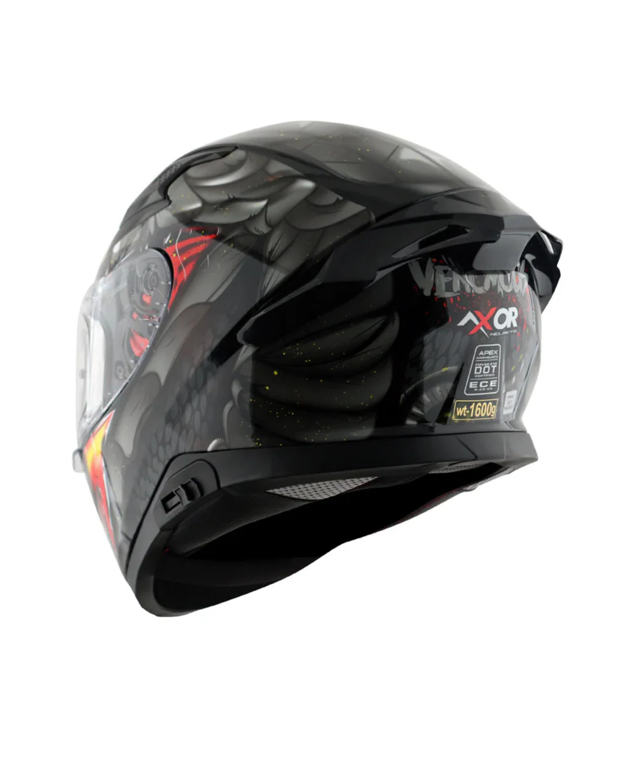 Axor Apex Venomous D/V Helmet - Black Grey - Image 8
