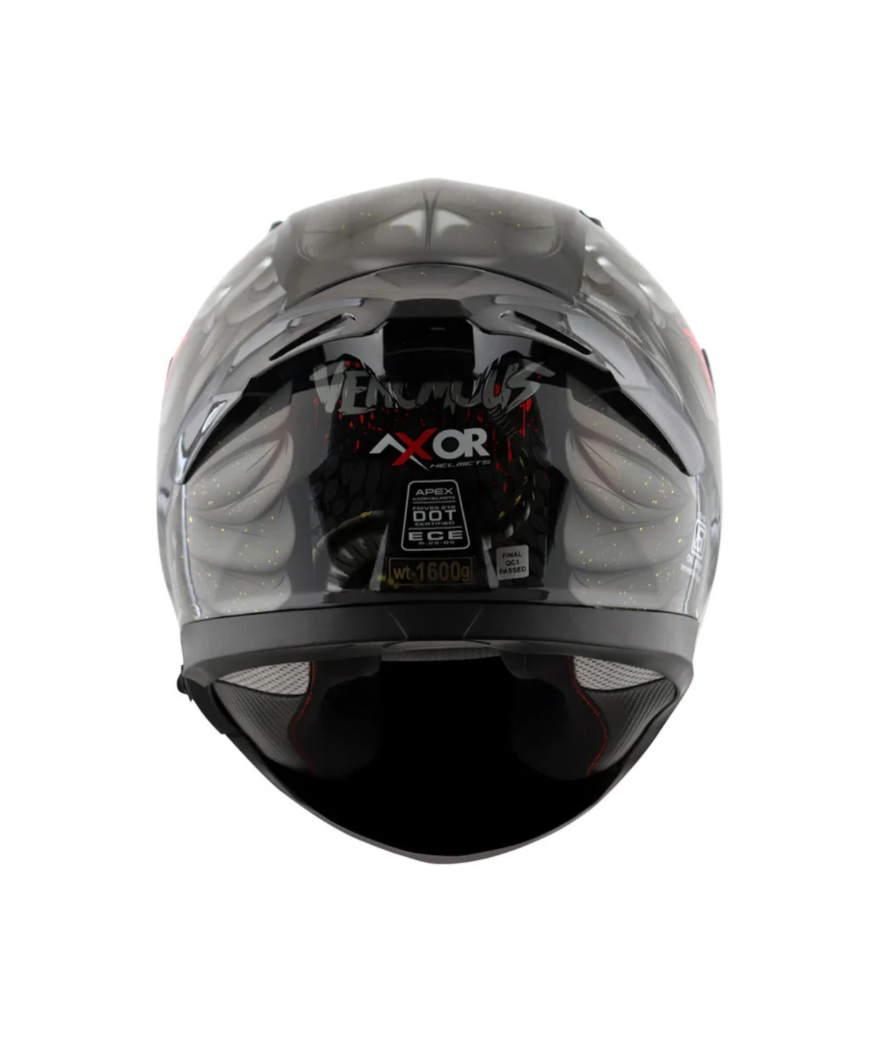 Axor Apex Venomous D/V Helmet - Black Grey - Image 9