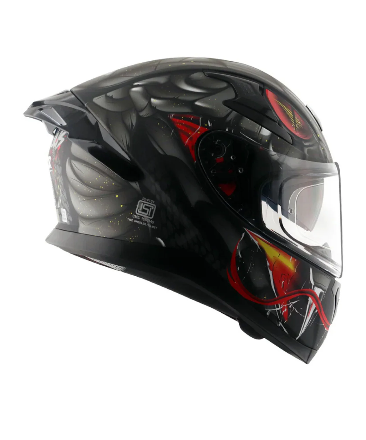 Axor Apex Venomous D/V Helmet - Dull Black Grey - Image 5