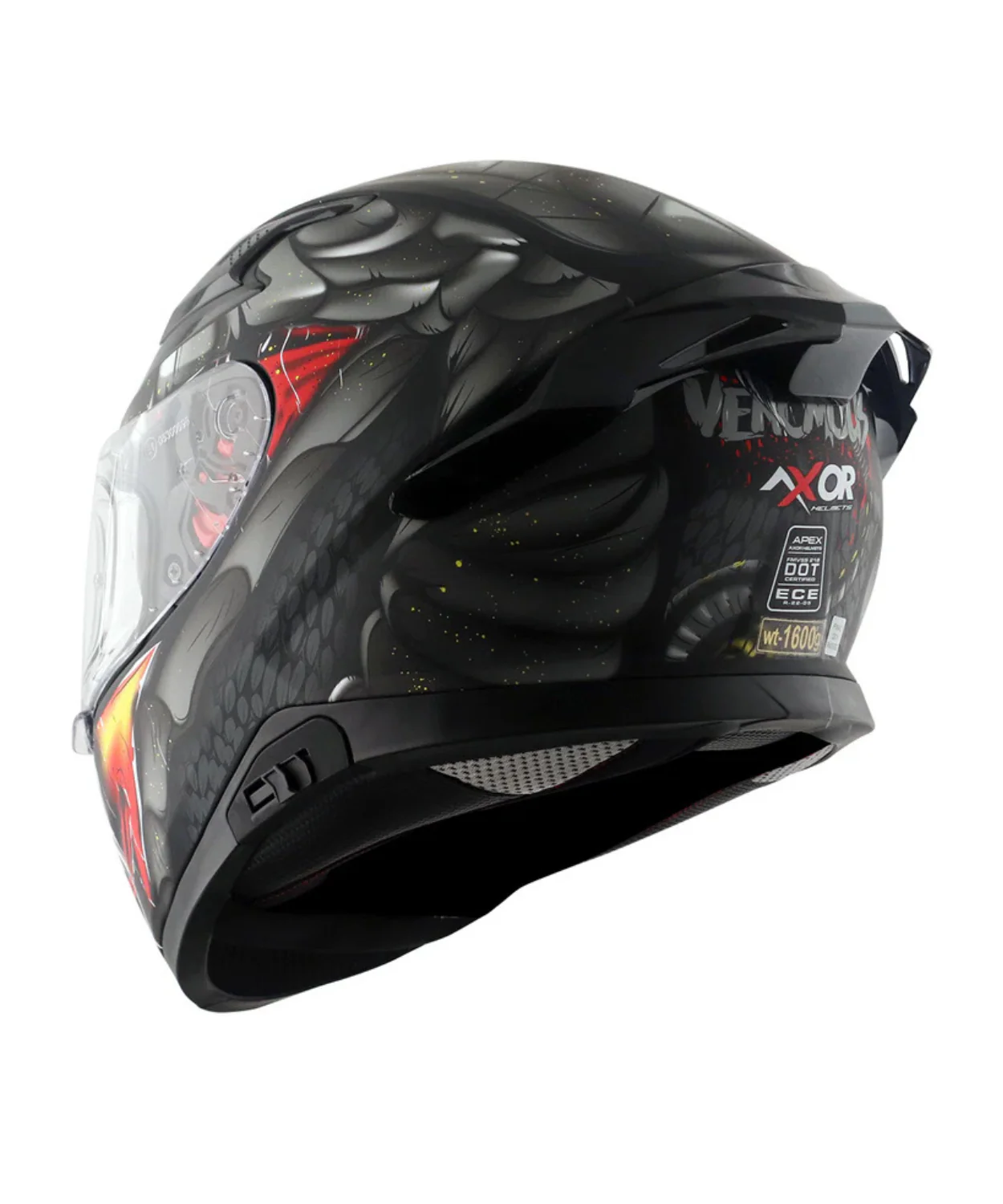 Axor Apex Venomous D/V Helmet - Dull Black Grey - Image 8