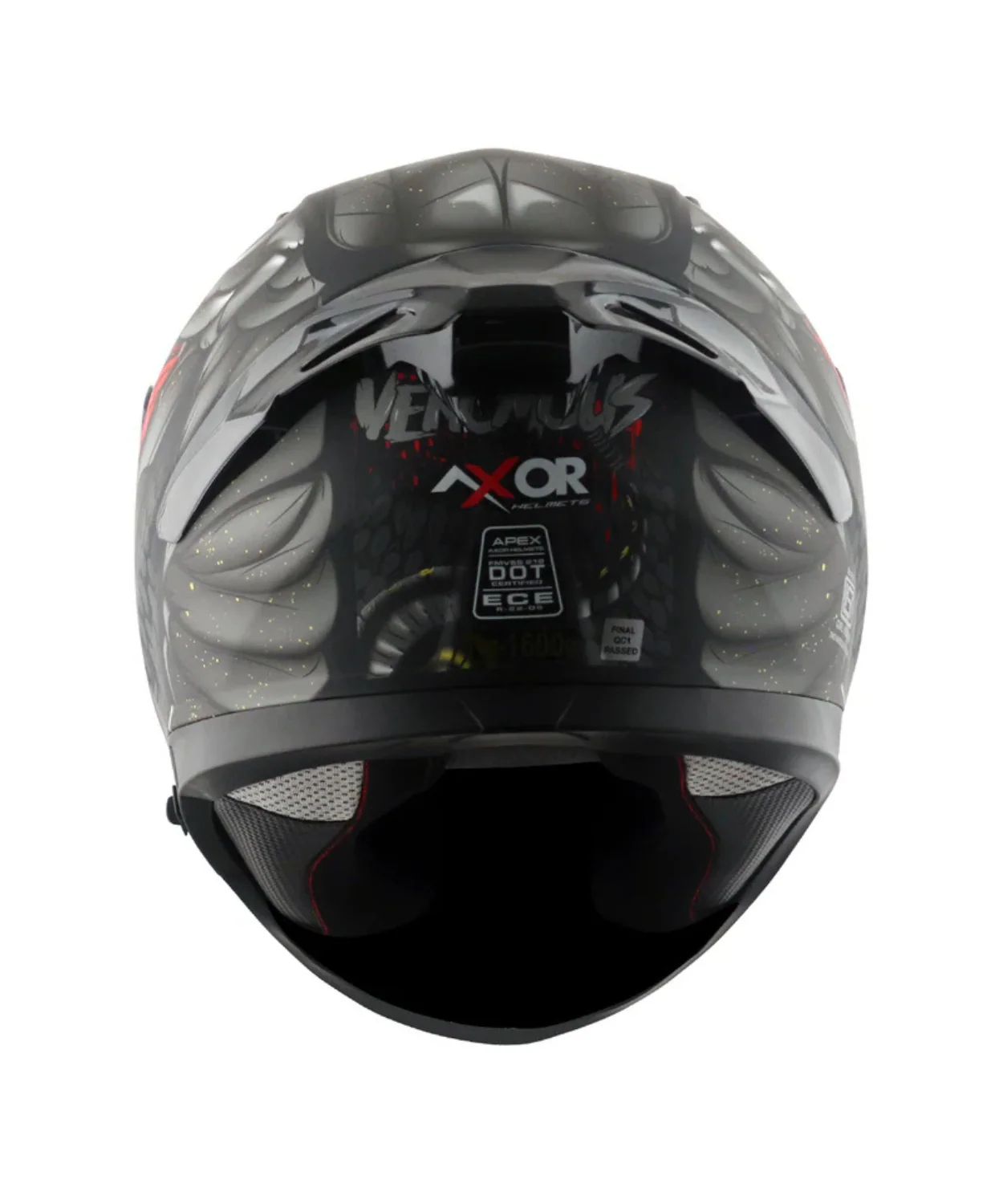 Axor Apex Venomous D/V Helmet - Dull Black Grey - Image 9