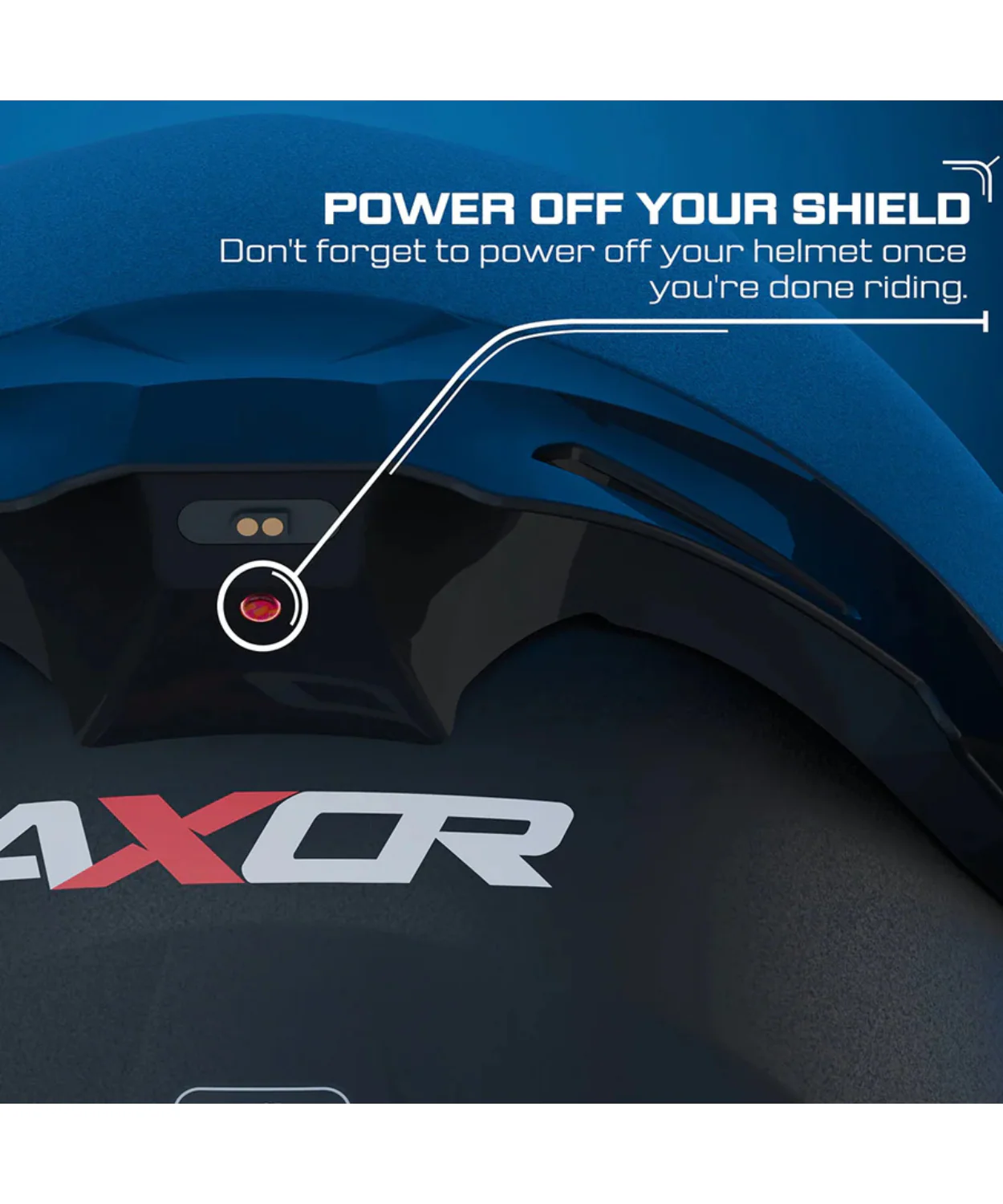 Axor Apex X Altor Smart Bluetooth Helmet - Gloss Black - Image 9