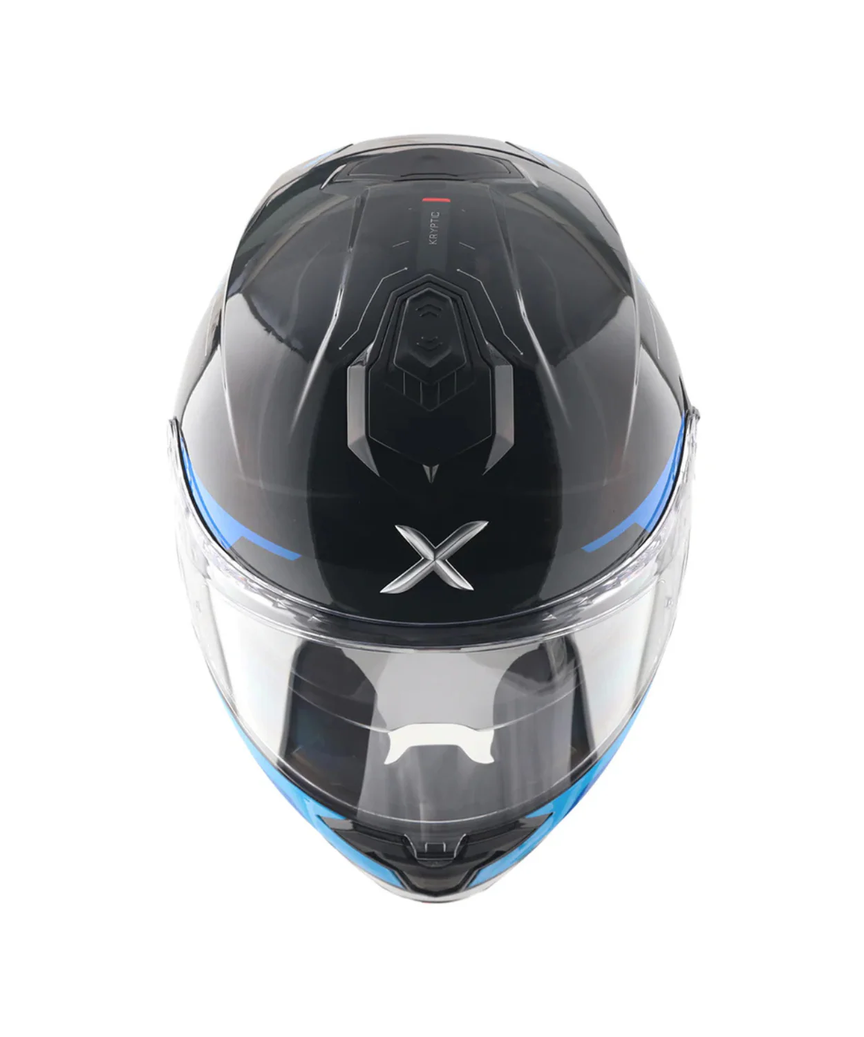Axor Brutale Kryptic Dual Spoiler Helmet - Black Blue - Image 6