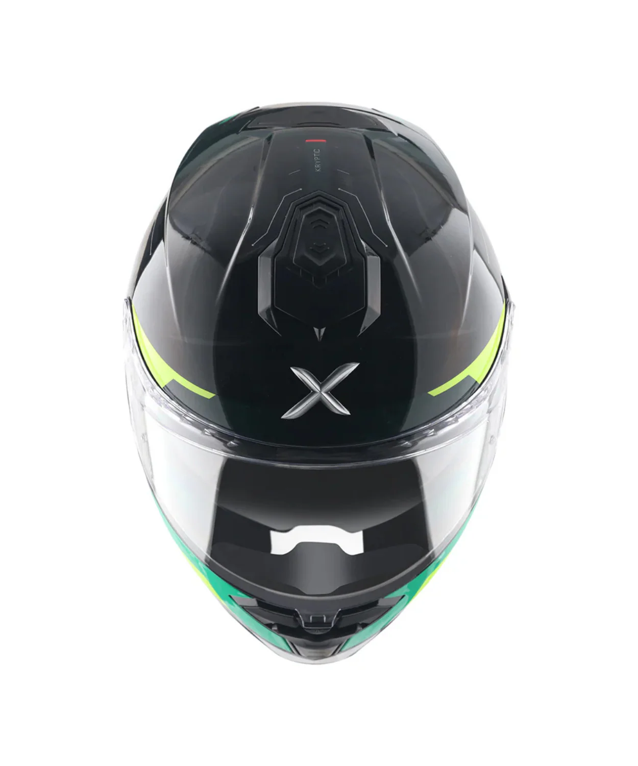 Axor Brutale Kryptic Dual Spoiler Helmet - Black Green - Image 5