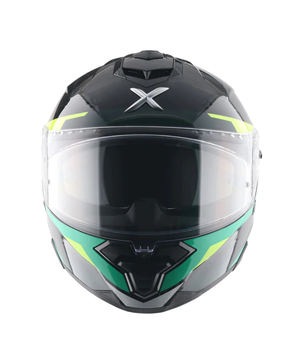 Axor Brutale Kryptic Dual Spoiler Helmet - Black Green - Image 6