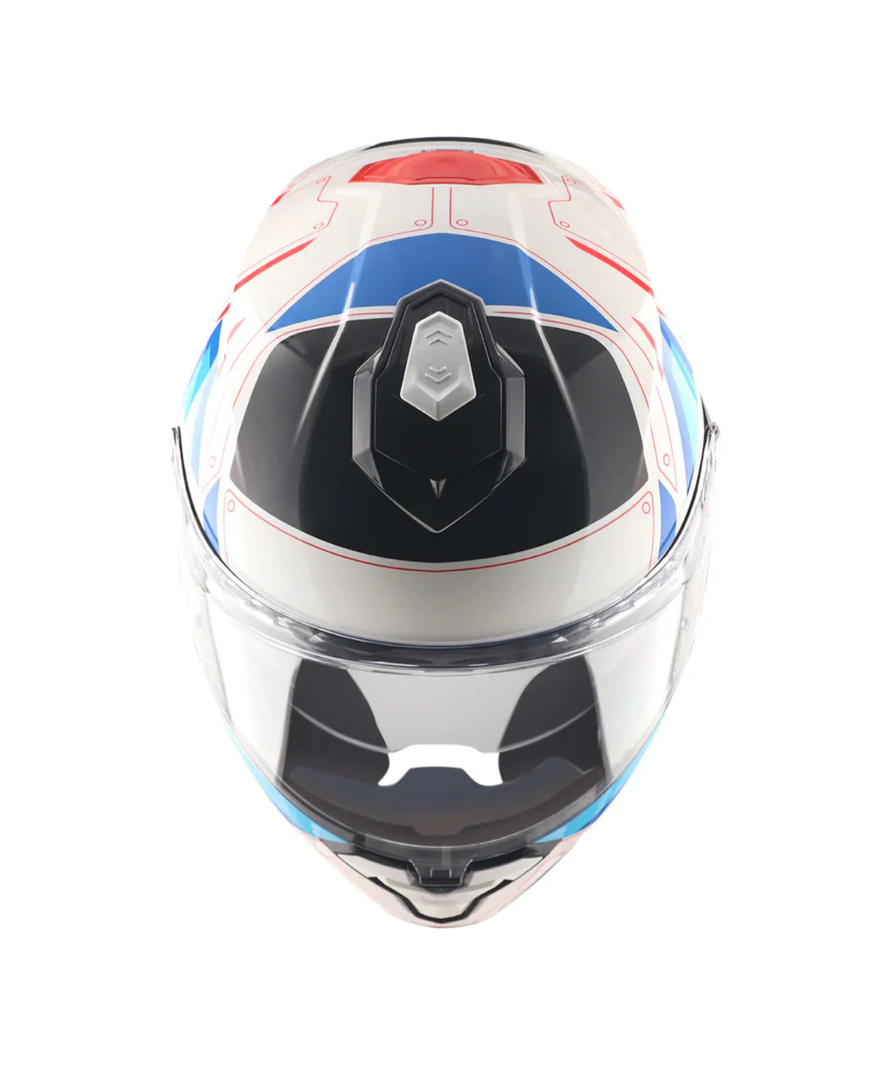 Axor Brutale Ryden Dual Spoiler Helmet - White Red - Image 5