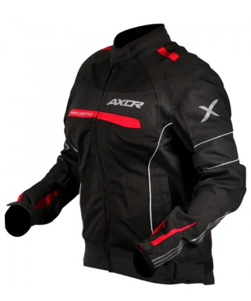 Axor Diva Riding Jacket - Black Red - Image 2