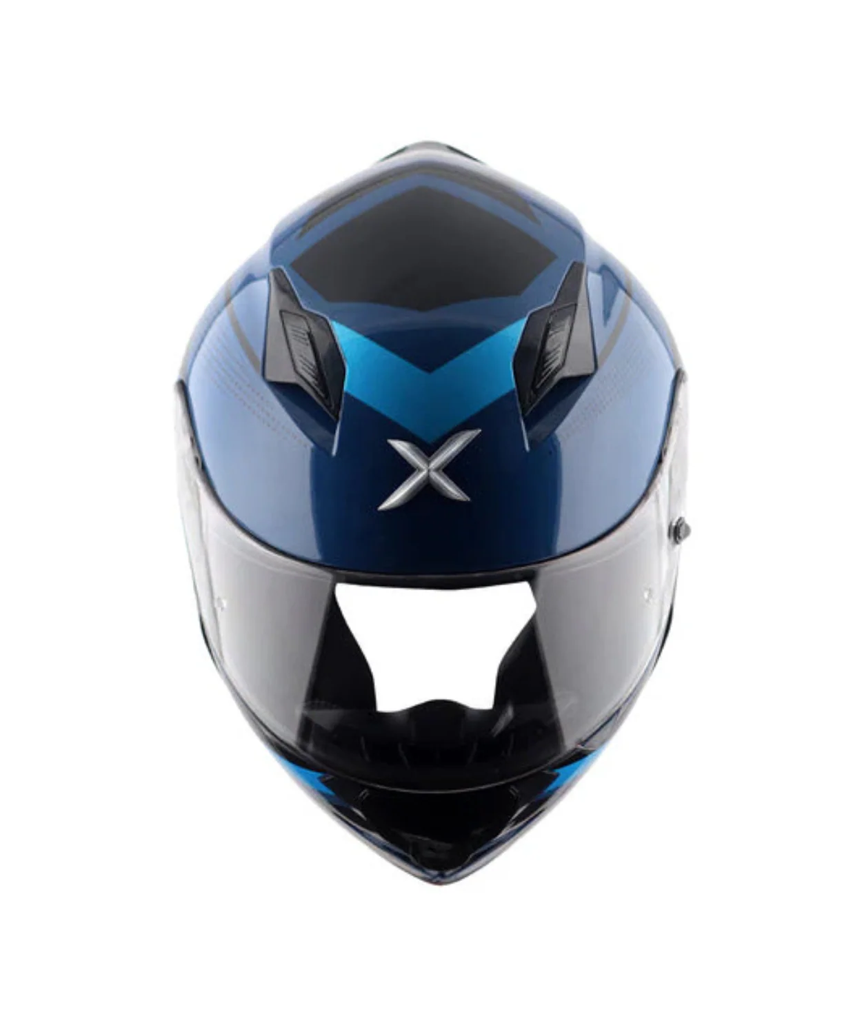 Axor Hunter Cornet Helmet - Gloss Dark Blue Black - Image 6