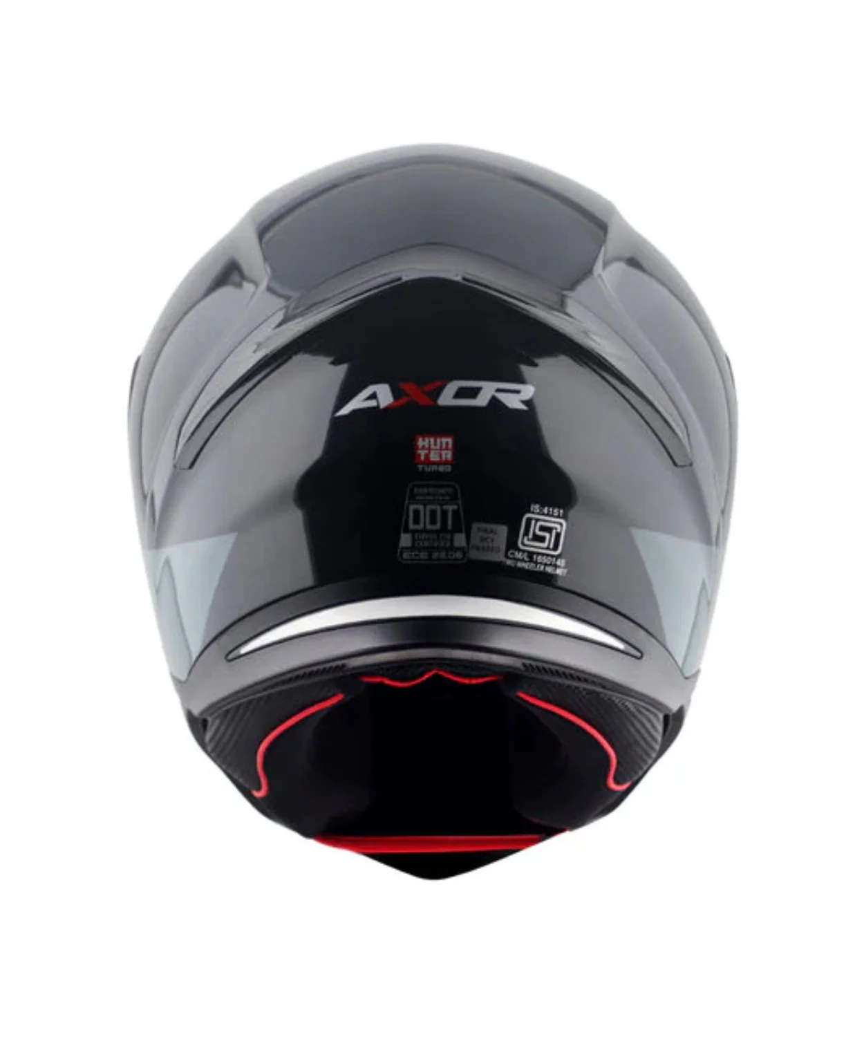 Axor Hunter Turbo Helmet - Gloss Black Grey - Image 9