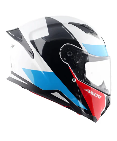 Axor Hunter Turbo Helmet - Gloss White Red - Image 2