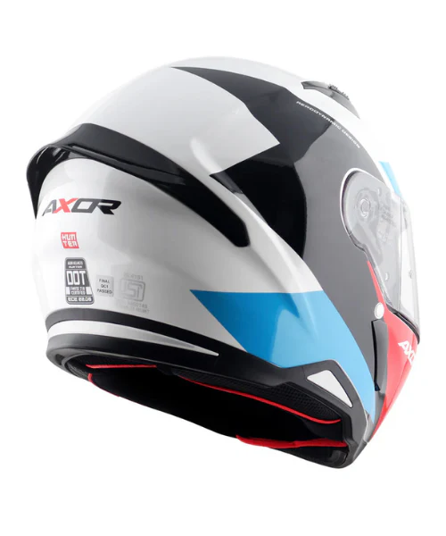 Axor Hunter Turbo Helmet - Gloss White Red - Image 8