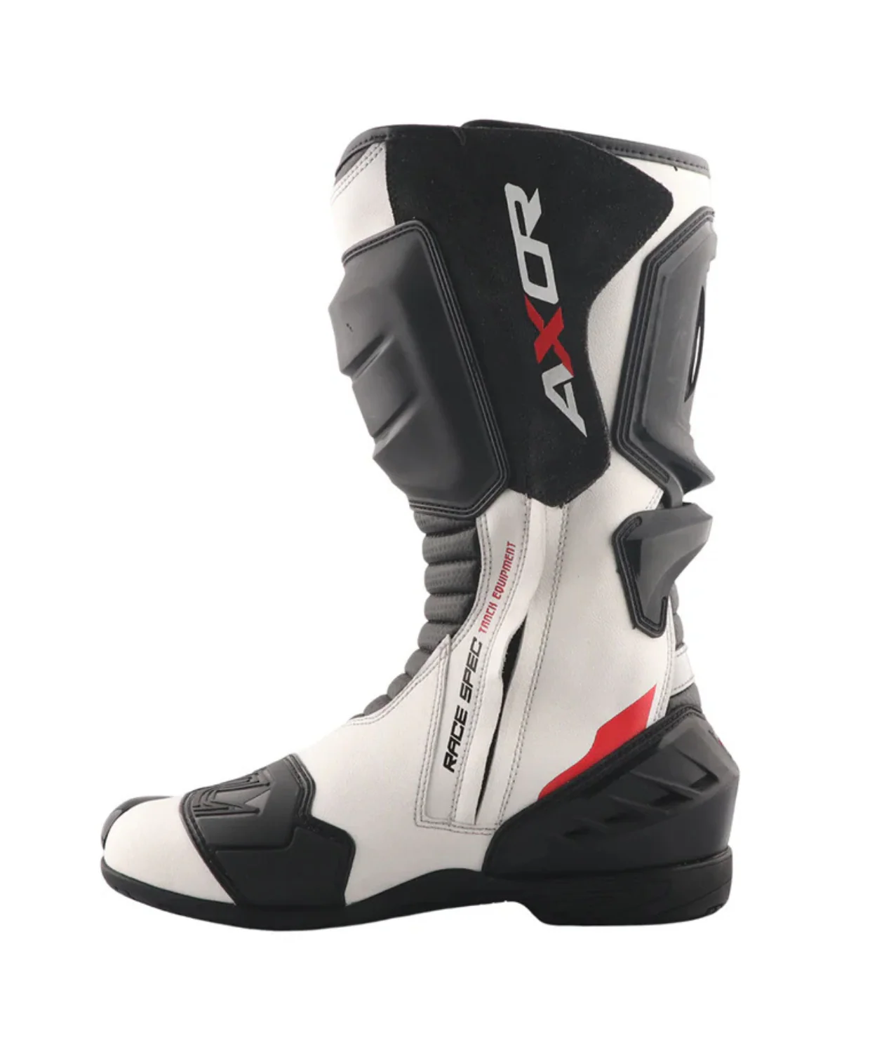 Axor Racer Tec Riding Boots - Black White Red - Image 4