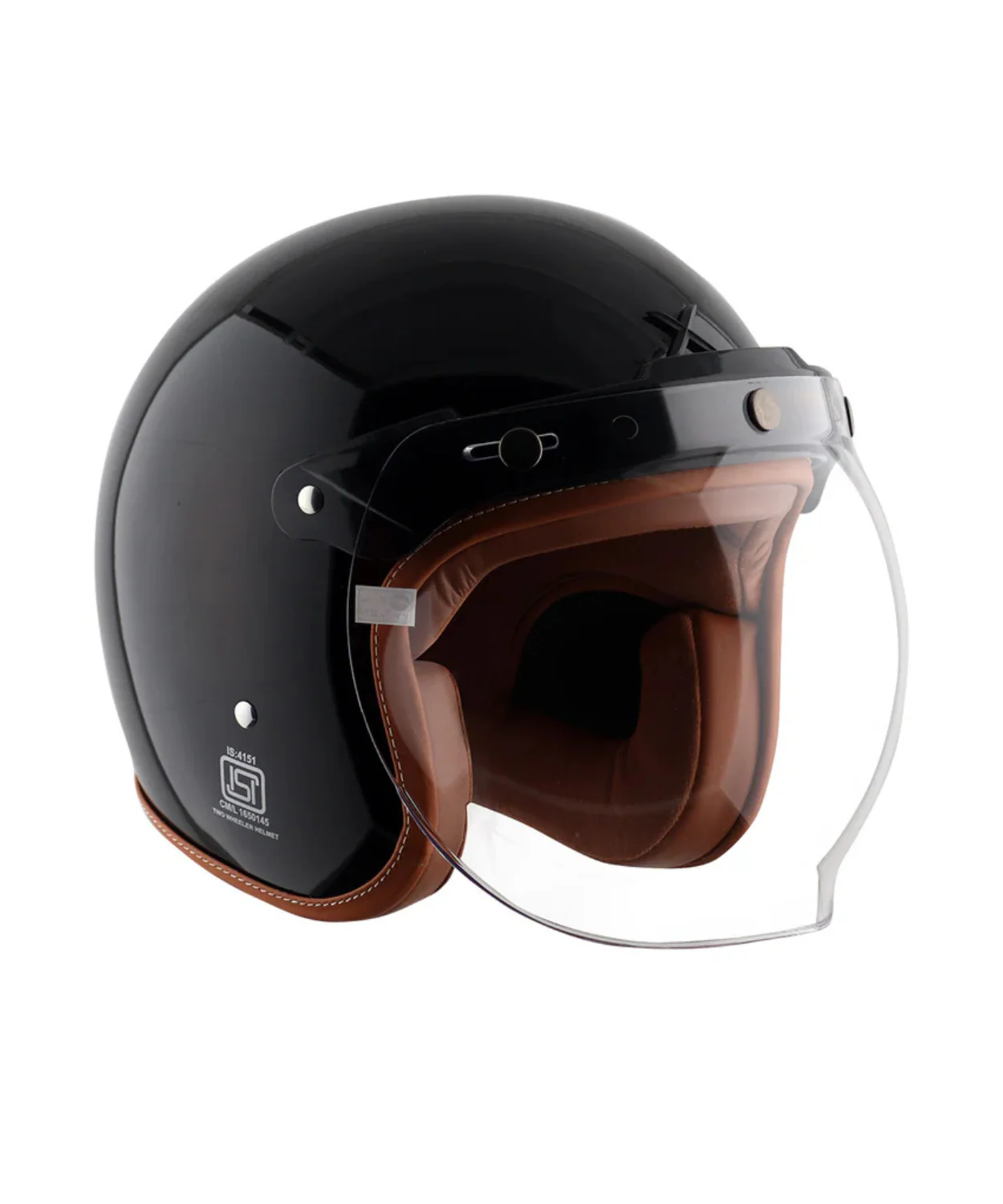 Axor Retro Jet Gloss Helmet - Black - Image 4