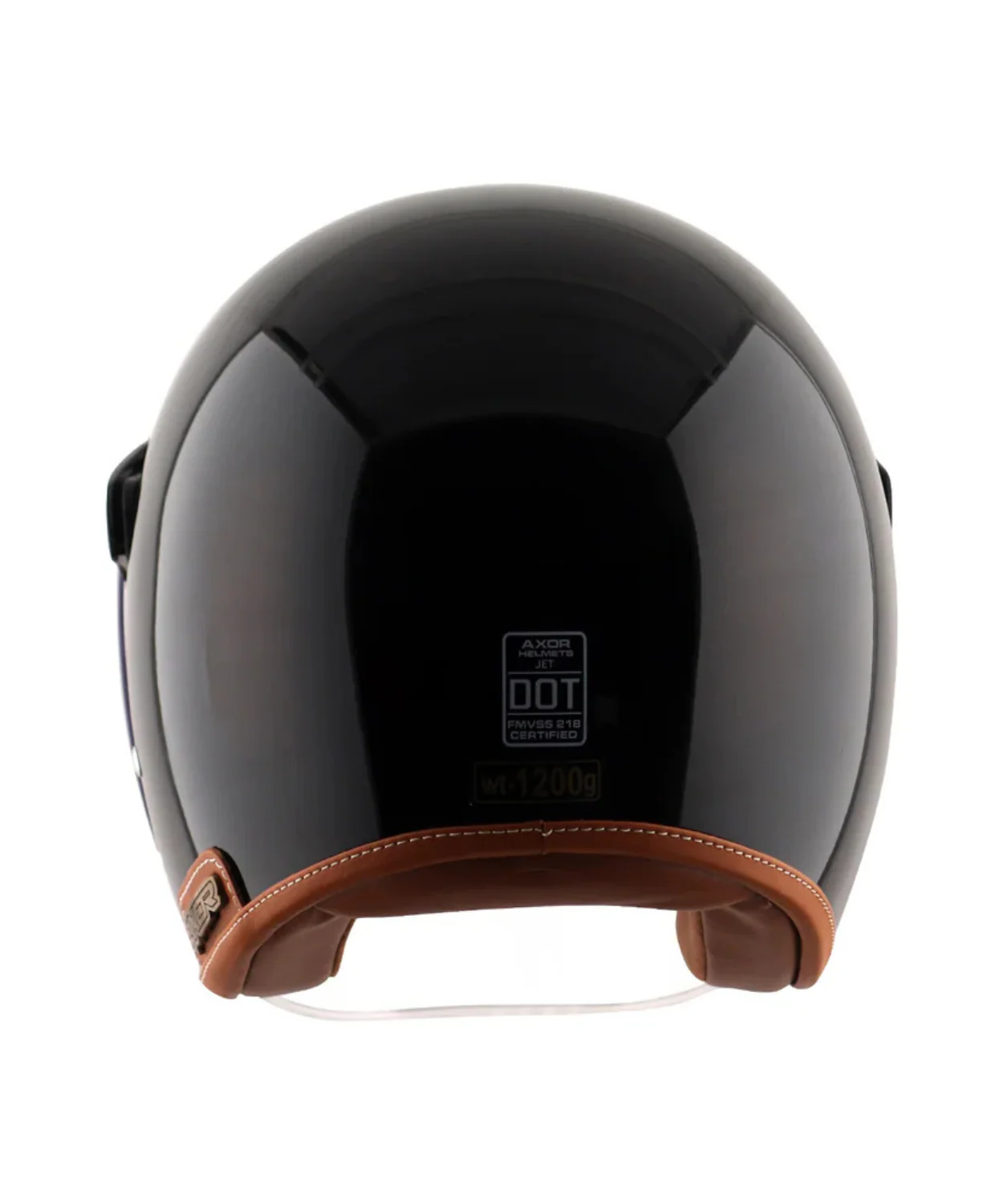 Axor Retro Jet Gloss Helmet - Black - Image 9