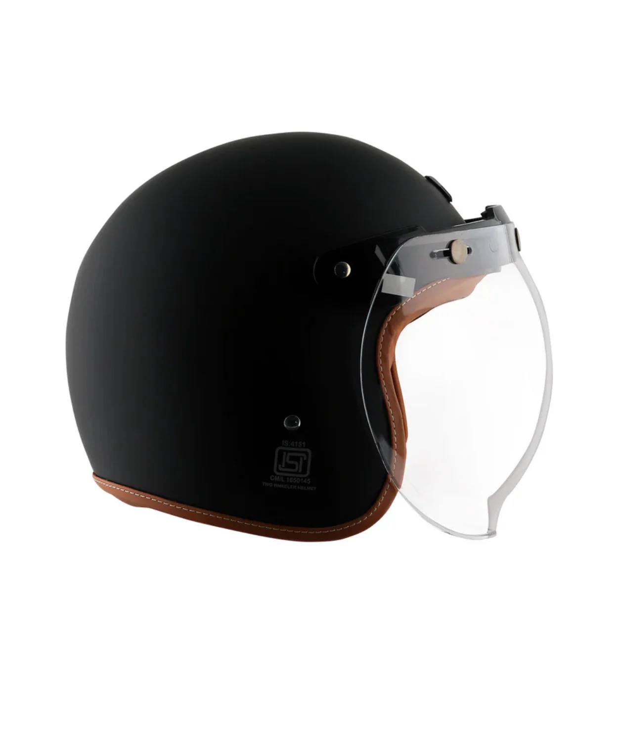 AXOR Retro Jet Helmet - Dull Black - Image 5