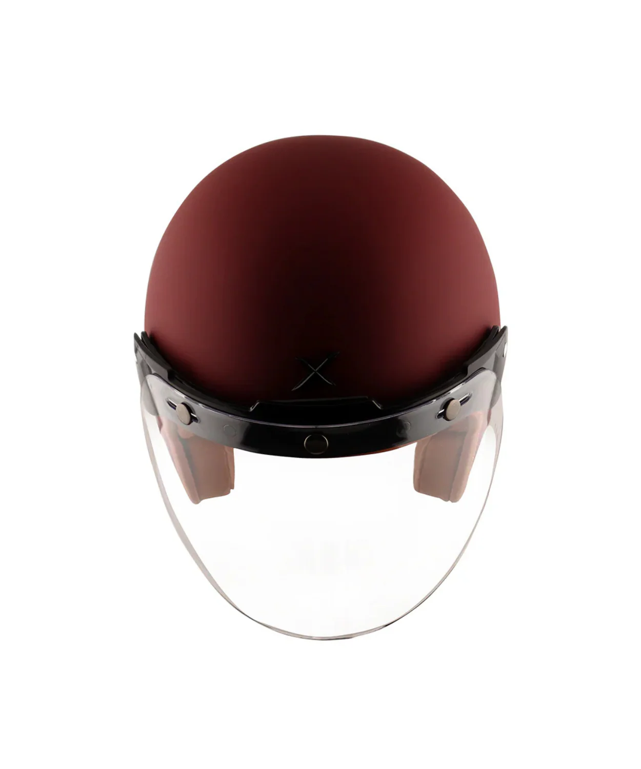 Axor Retro Jet Helmet - Dull Chestnut Red - Image 5