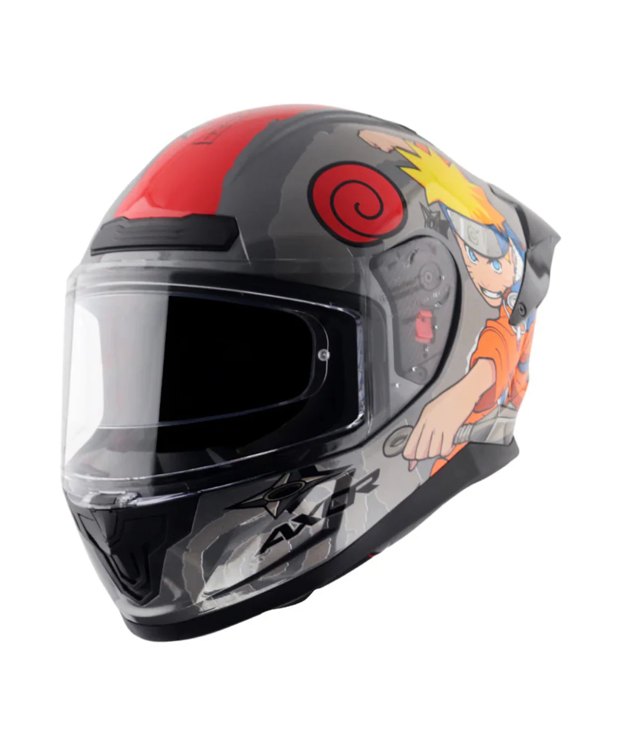 Axor Saber Naruto Helmet - Gloss Black Orange - Image 4