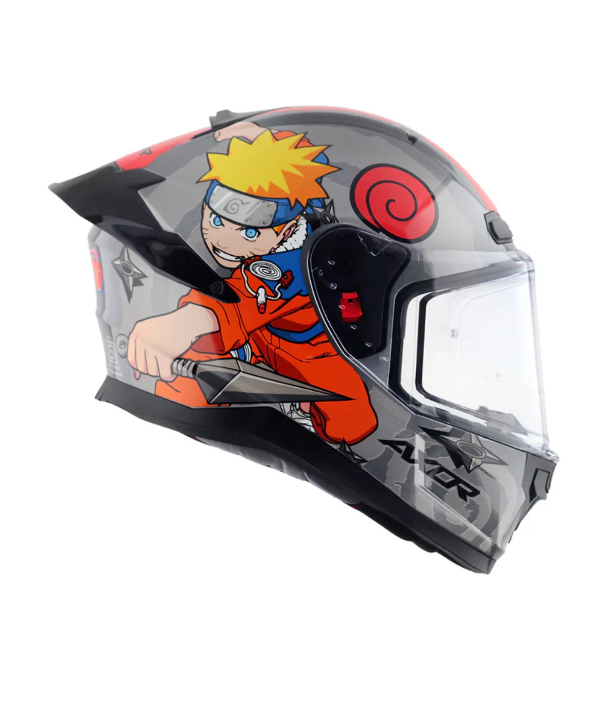 Axor Saber Naruto Helmet - Gloss Black Orange - Image 5