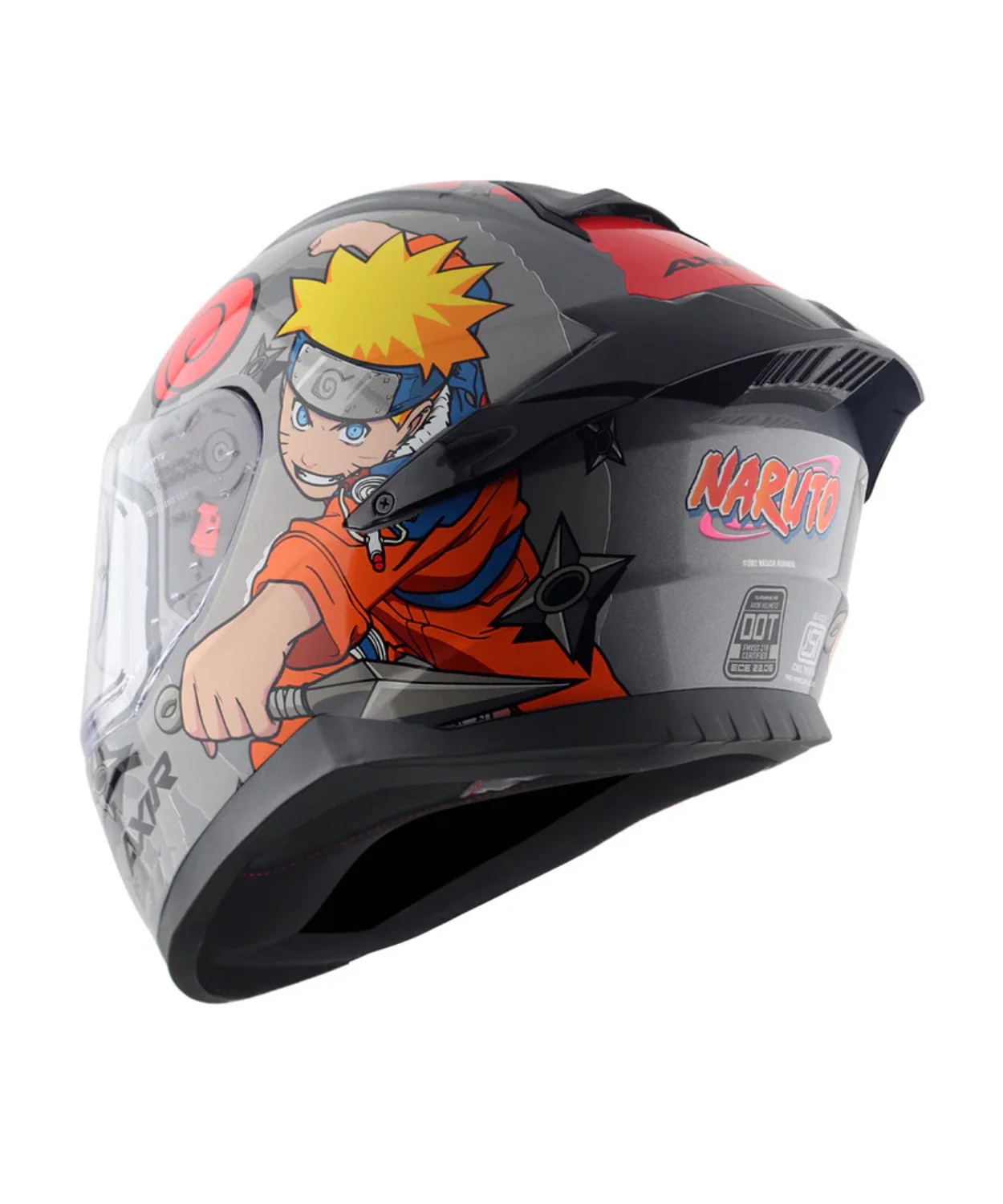 Axor Saber Naruto Helmet - Gloss Black Orange - Image 7