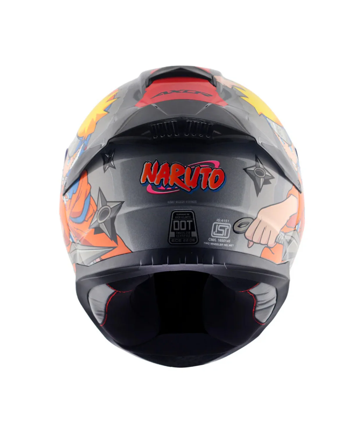 Axor Saber Naruto Helmet - Gloss Black Orange - Image 9