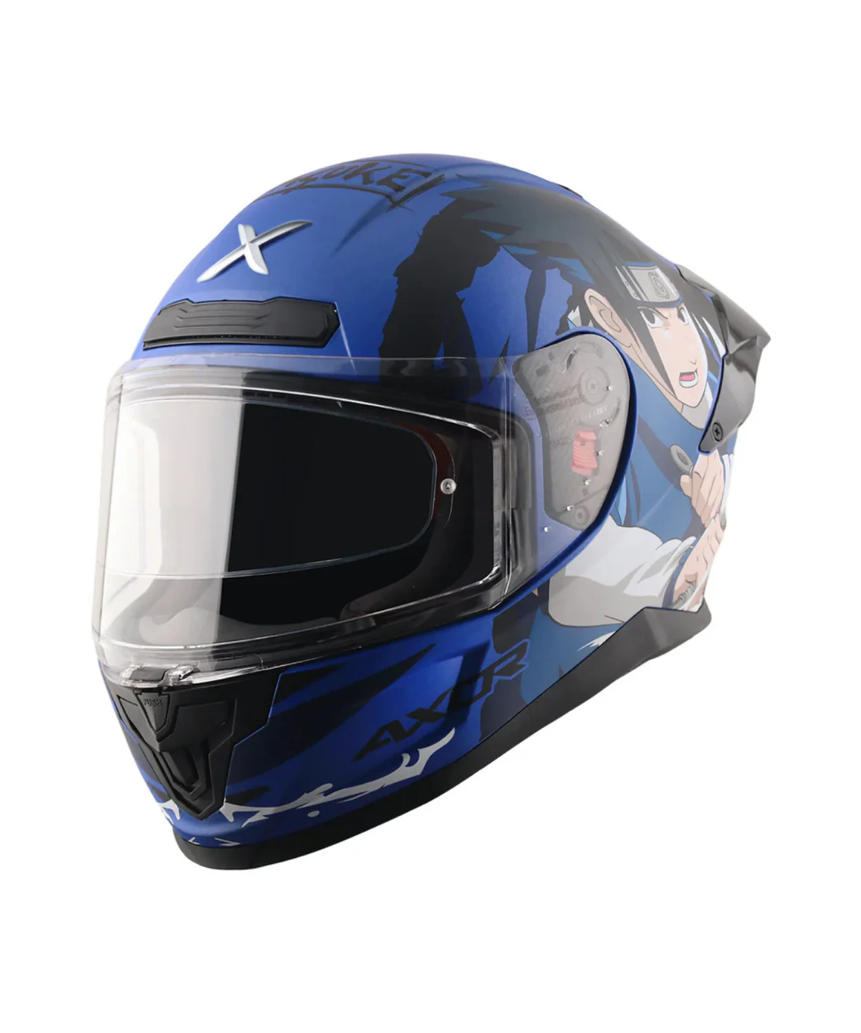 Axor Saber Sasuke Helmet - Matt Dark Blue Black - Image 4