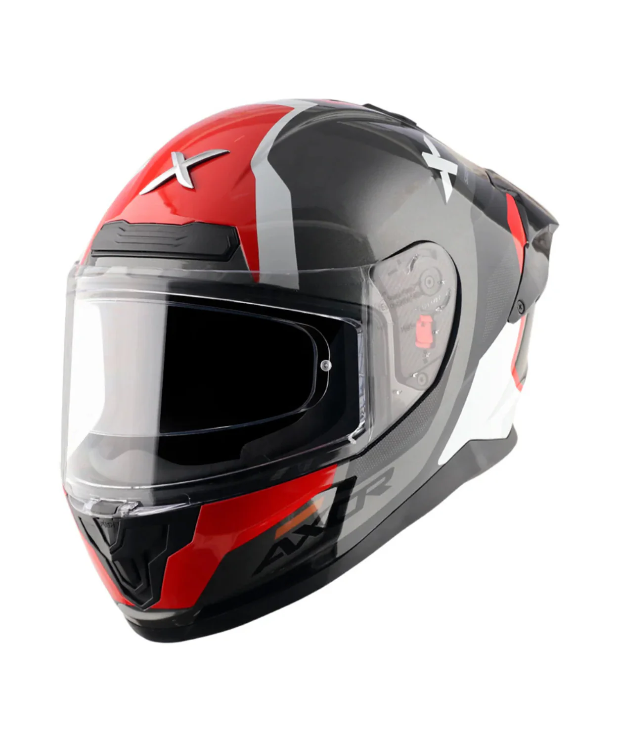 Axor Saber Spark Helmet - Gloss Black Red - Image 4