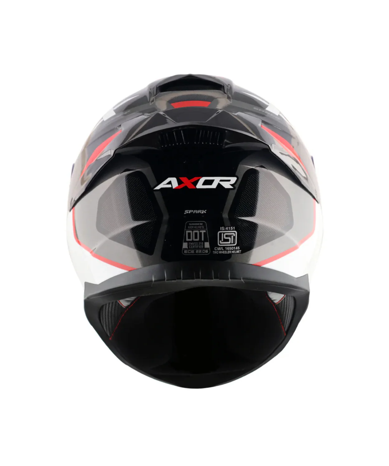 Axor Saber Spark Helmet - Gloss Black Red - Image 9